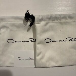 Oscar de la Renta Jewelry Dust Pouches Lot of 2 | Authentic Drawstring Packaging